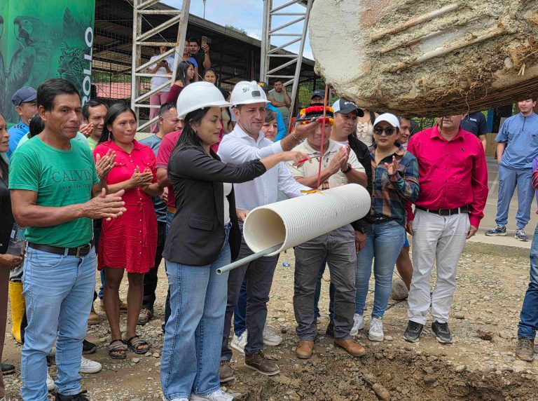 MUNICIPIO DE NANGARITZA INICIÓ LA CONSTRUCCIÓN DEL SISTEMA DE AGUA POTABLE Y ALCANTARILLADO SANITARIO PARA LA COMUNIDAD SHAIM